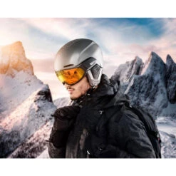 Alpina Oro QV Mips Sporthelm Gunmetal Matt Damen, Herren -Skiausrüstung Geschäft alpina oro qv mips a9245231 gunmetal matt 04 gross