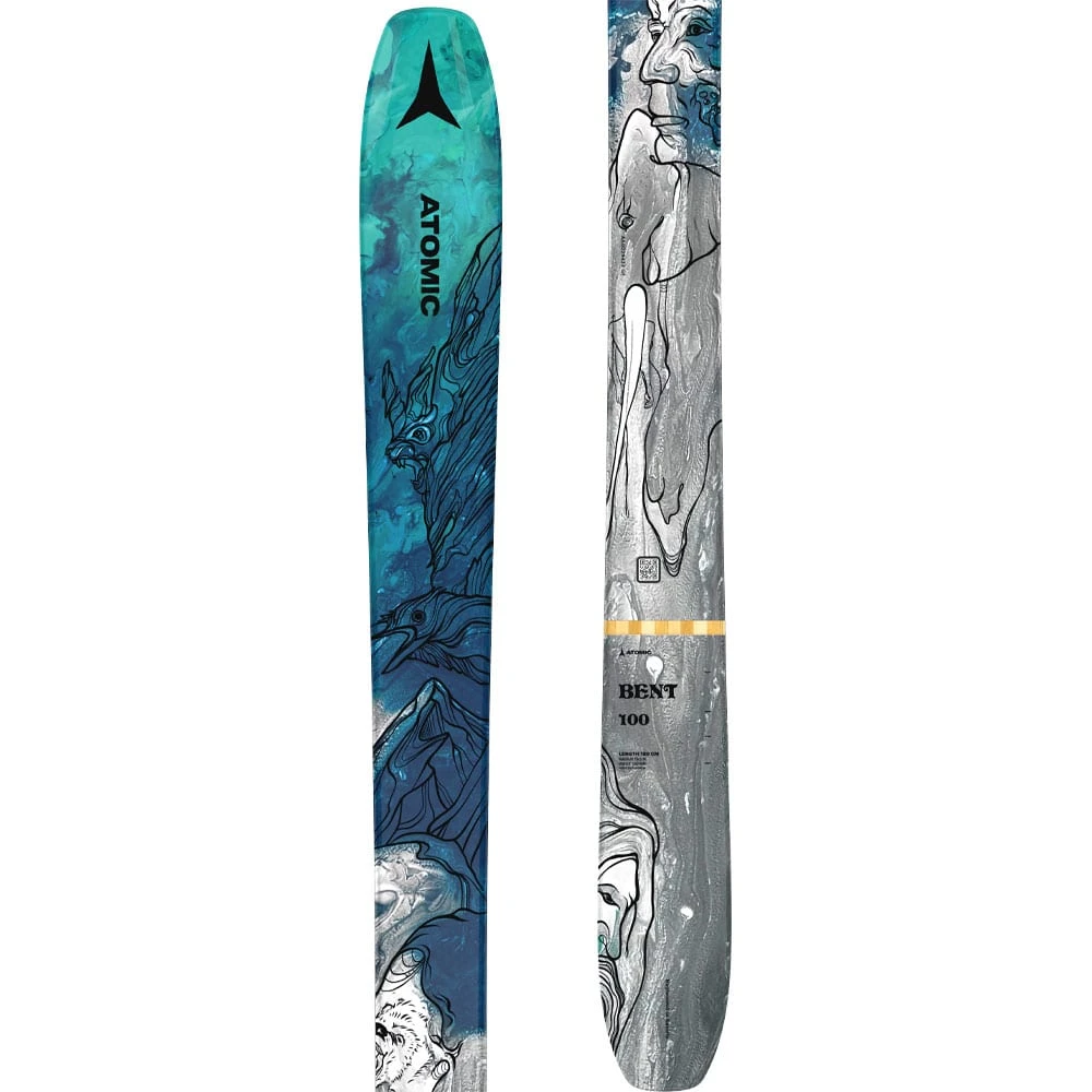 Atomic Bent 100 Freeski Grey Metalic/Blue Damen, Herren 3 Atomic Bent 100 Freeski Grey Metalic/Blue Damen, Herren – Bild 3