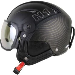 HMR H1+VTFS10 Leather Elegance Emotions Wintersport-Helm Gold Racer/Photochromic Silver Damen, Herren