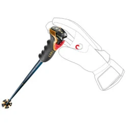 Leki Bold Lite Skistöcke Dark Blue/Blue/Mustard Damen, Herren -Skiausrüstung Geschäft leki spitfire 3d 65068021 02 grossGHFCgaJN3t08Z