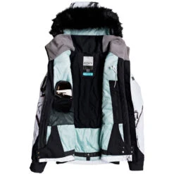 Roxy Jet Ski Snowboardjacke True Black White Birds Damen -Skiausrüstung Geschäft roxy jet ski erjtj03218 kvj2 05 grossa5I2xeRcVA1Dn