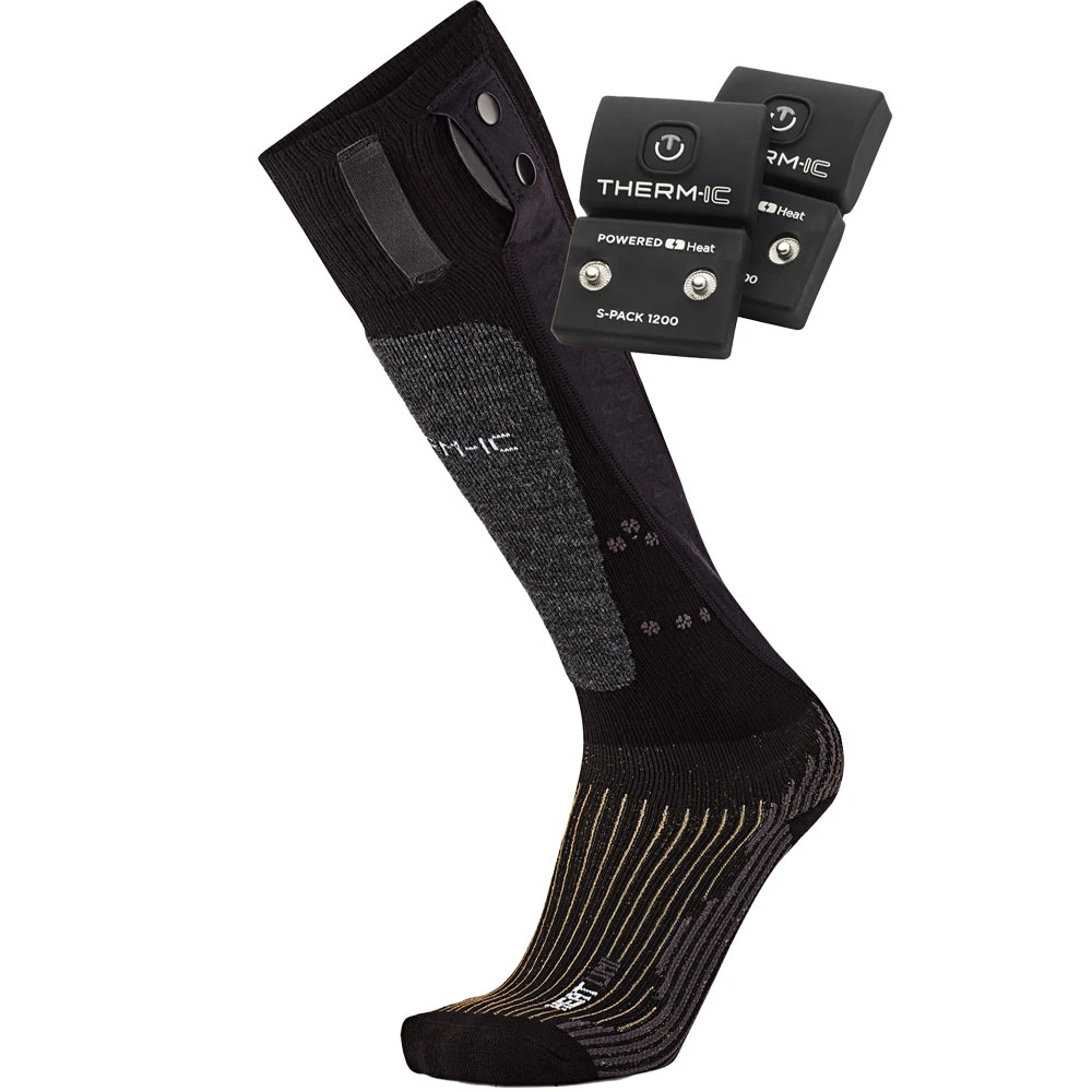 Therm-ic Heat Fusion Uni Set 1200 V2 Heiz-Socken Black/Grey Damen, Herren 1 Therm-ic Heat Fusion Uni Set 1200 V2 Heiz-Socken Black/Grey Damen, Herren