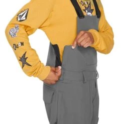 Volcom Roan Bib Skihose Dark Grey Herren -Skiausrüstung Geschäft volcom roan bib overall g1352306 dgr 05 grossQuTCEHHfoxL5c
