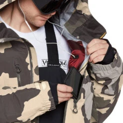 Volcom TDS Infrared Gore-Tex Wintersportjacke Drill Khaki Herren -Skiausrüstung Geschäft volcom tds infrared gore tex g0452201 dlk 03 gross9VimsaMB5XiVW