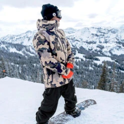 Volcom TDS Infrared Gore-Tex Wintersportjacke Drill Khaki Herren -Skiausrüstung Geschäft volcom tds infrared gore tex g0452201 dlk 08 gross6x3M5QSLQijNk