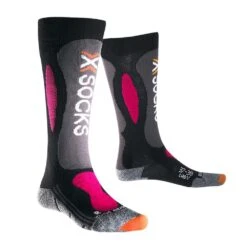 X-Bionic Ski Carving Silver Damen-Skisocken Black/Violet Damen